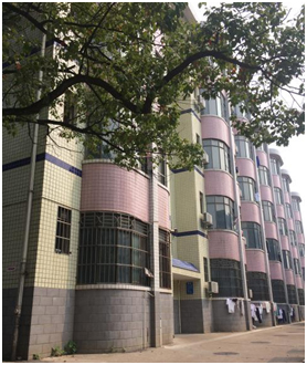 长沙市望城一中学生宿舍4栋贴膜改造工程示范